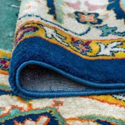 Generation Oriental Aqua 2 ft. x 10 ft. Indoor Runner Rug by Tayse Rugs -Malibu Wide Plank Shop aqua tayse rugs area rugs gen1302 2x10 44 1000