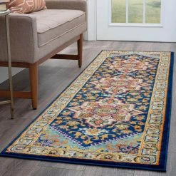 Generation Oriental Aqua 2 ft. x 10 ft. Indoor Runner Rug by Tayse Rugs -Malibu Wide Plank Shop aqua tayse rugs area rugs gen1302 2x10 fa 1000