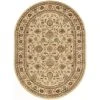 Elegance Floral Beige 7 ft. x 10ft. Oval Indoor Area Rug by Tayse Rugs -Malibu Wide Plank Shop beige tayse rugs area rugs 5142 ivory 7x10 oval 64 1000