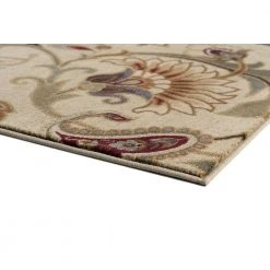 Impressions Ivory 8 ft. x 10 ft. Transitional Area Rug by Tayse Rugs -Malibu Wide Plank Shop beige tayse rugs area rugs imp7772 8x11 4f 1000