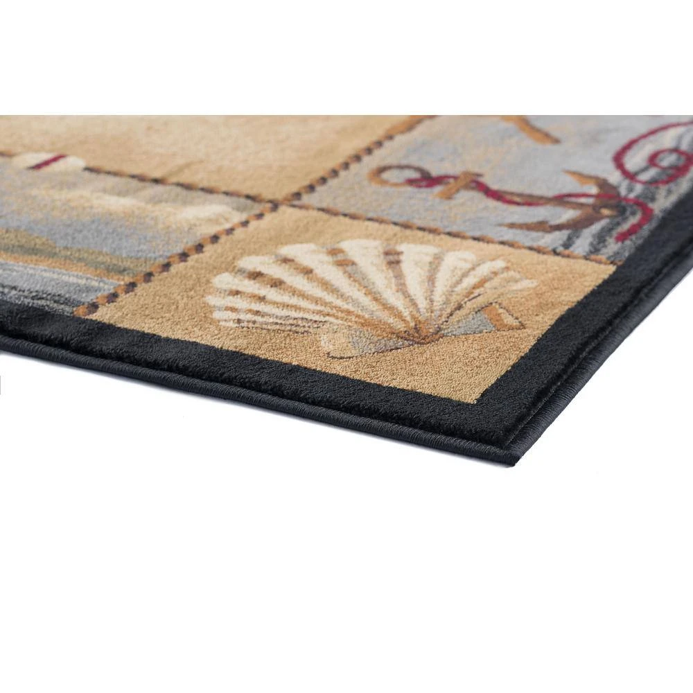 Nature Beige 5 ft. x 8 ft. Lodge Area Rug by Tayse Rugs 7 Nature Beige 5 ft. x 8 ft. Lodge Area Rug by Tayse Rugs - Image 5