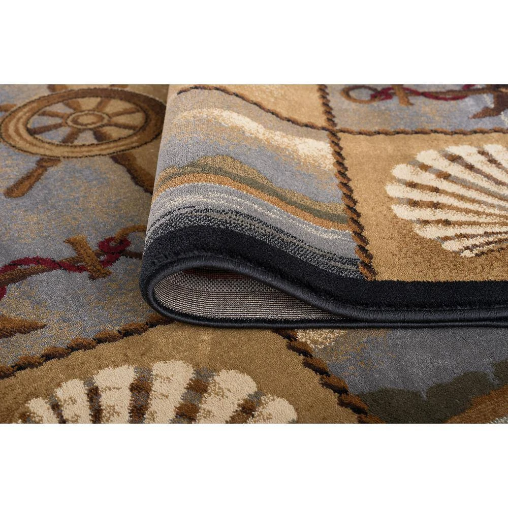 Nature Beige 5 ft. x 8 ft. Lodge Area Rug by Tayse Rugs 6 Nature Beige 5 ft. x 8 ft. Lodge Area Rug by Tayse Rugs - Image 4