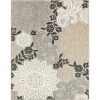 Oasis Floral Beige 8 ft. x 10 ft. Indoor/Outdoor Area Rug by Tayse Rugs -Malibu Wide Plank Shop beige tayse rugs outdoor rugs oas1321 8x10 64 1000