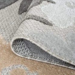 Oasis Floral Beige 5 ft. x 7 ft. Indoor/Outdoor Area Rug by Tayse Rugs -Malibu Wide Plank Shop beige tayse rugs outdoor rugs oas1521 5x7 1f 1000