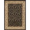 Elegance Oriental Black 9 ft. x 13 ft. Indoor Area Rug by Tayse Rugs -Malibu Wide Plank Shop black tayse rugs area rugs 5403 black 9x13 64 1000