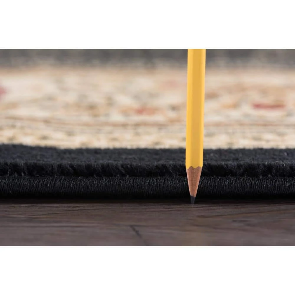 Sensation Oriental Black 11 ft. x 15 ft. Indoor Area Rug by Tayse Rugs 5 Sensation Oriental Black 11 ft. x 15 ft. Indoor Area Rug by Tayse Rugs - Image 3