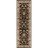 Sensation Border Black 2 ft. x 10 ft. Indoor Runner Rug by Tayse Rugs -Malibu Wide Plank Shop black tayse rugs area rugs sns4723 2x10 64 1000