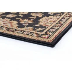 Sensation Border Black 8 ft. x 11 ft. Indoor Area Rug by Tayse Rugs -Malibu Wide Plank Shop black tayse rugs area rugs sns4853 8x11 4f 1000