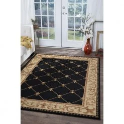 Sensation Border Black 5 ft. x 8 ft. Indoor Area Rug by Tayse Rugs 19 Sensation Border Black 5 ft. x 8 ft. Indoor Area Rug by Tayse Rugs -Malibu Wide Plank Shop black tayse rugs area rugs sns4883 5x8 31 1000
