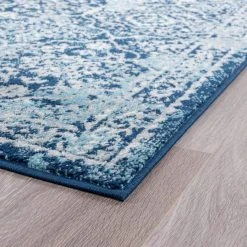 Diamond Damask Blue 9 ft. x 12 ft. Indoor Area Rug by Tayse Rugs -Malibu Wide Plank Shop blue tayse rugs area rugs dia1201 9x12 c3 1000