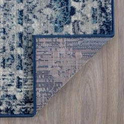 Diamond Medallion Blue 8 ft. x 10 ft. Indoor Area Rug by Tayse Rugs -Malibu Wide Plank Shop blue tayse rugs area rugs dia1301 8x10 4f 1000