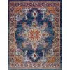 Diamond Medallion Blue 8 ft. x 10 ft. Indoor Area Rug by Tayse Rugs -Malibu Wide Plank Shop blue tayse rugs area rugs dia1900 8x10 64 1000