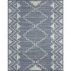 Monaco Moroccan Blue 8 ft. x 10 ft. Indoor Area Rug by Tayse Rugs -Malibu Wide Plank Shop blue tayse rugs area rugs mnc1206 8x10 64 1000