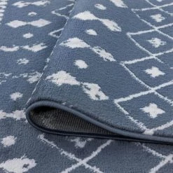 Nexus Geometric Blue 9 ft. x 12 ft. Indoor Area Rug by Tayse Rugs -Malibu Wide Plank Shop blue tayse rugs area rugs nex1001 9x12 1f 1000