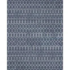Nexus Geometric Blue 9 ft. x 12 ft. Indoor Area Rug by Tayse Rugs