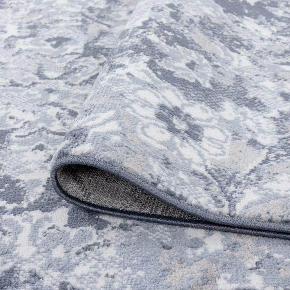 Nexus Floral Blue 8 ft. x 10 ft. Indoor Area Rug by Tayse Rugs 8 Nexus Floral Blue 8 ft. x 10 ft. Indoor Area Rug by Tayse Rugs - Image 6