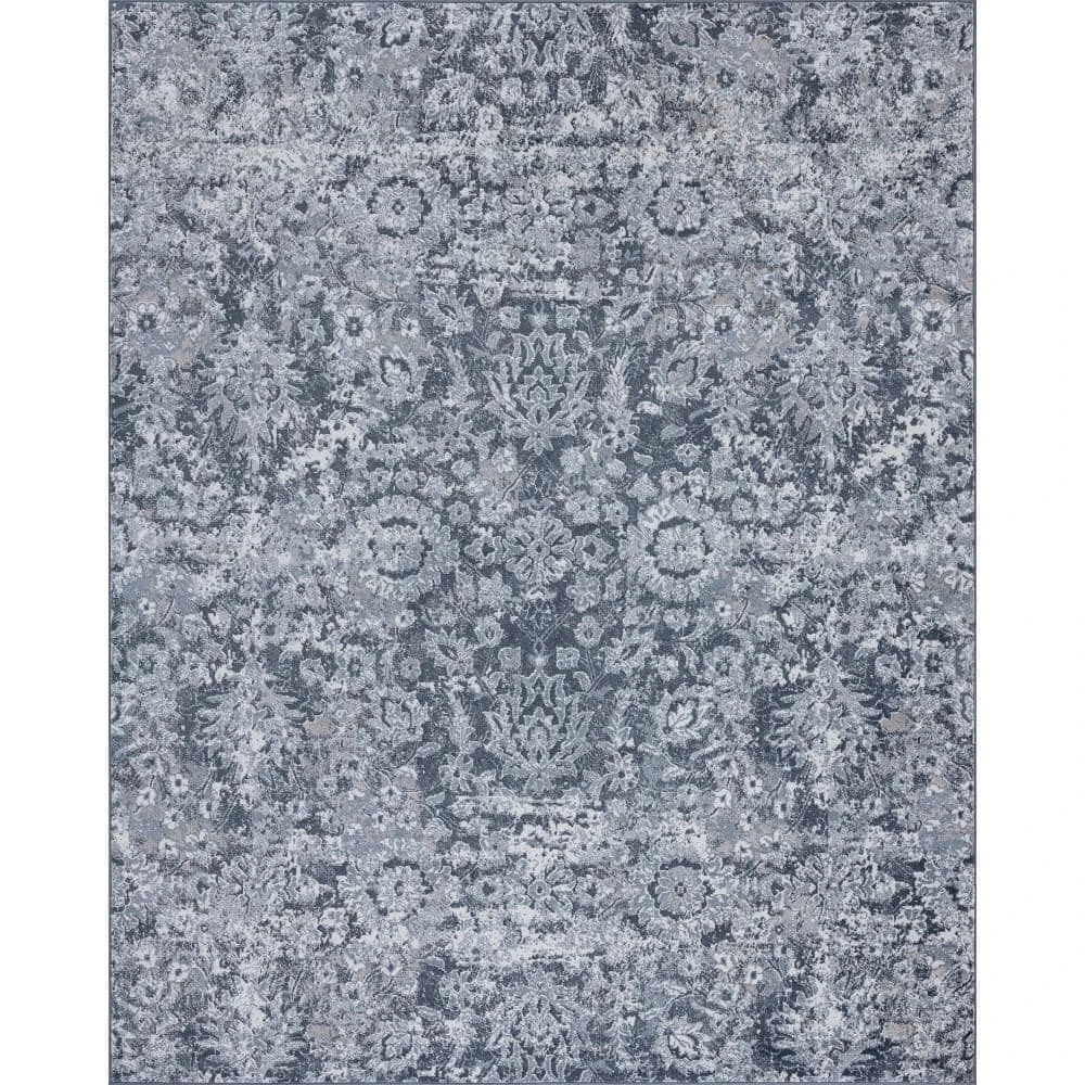 Nexus Floral Blue 8 ft. x 10 ft. Indoor Area Rug by Tayse Rugs 3 Nexus Floral Blue 8 ft. x 10 ft. Indoor Area Rug by Tayse Rugs