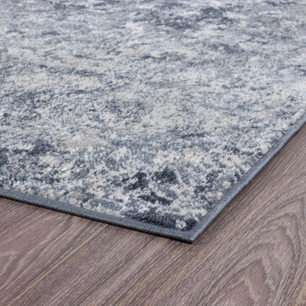 Nexus Floral Blue 8 ft. x 10 ft. Indoor Area Rug by Tayse Rugs 5 Nexus Floral Blue 8 ft. x 10 ft. Indoor Area Rug by Tayse Rugs - Image 3