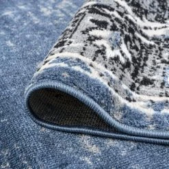 Wyatt Oriental Blue 8 ft. x 10 ft. Indoor Area Rug by Tayse Rugs -Malibu Wide Plank Shop blue tayse rugs area rugs wyt1406 8x10 1f 1000