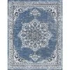 Wyatt Oriental Blue 8 ft. x 10 ft. Indoor Area Rug by Tayse Rugs -Malibu Wide Plank Shop blue tayse rugs area rugs wyt1406 8x10 64 1000