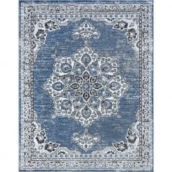 Wyatt Oriental Blue 8 ft. x 10 ft. Indoor Area Rug by Tayse Rugs