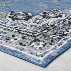 Wyatt Oriental Blue 8 ft. x 10 ft. Indoor Area Rug by Tayse Rugs -Malibu Wide Plank Shop blue tayse rugs area rugs wyt1406 8x10 c3 1000