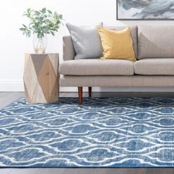 Wyatt Geometric Blue 9 ft. x 12 ft. Indoor Area Rug by Tayse Rugs 15 Wyatt Geometric Blue 9 ft. x 12 ft. Indoor Area Rug by Tayse Rugs -Malibu Wide Plank Shop blue tayse rugs area rugs wyt1706 9x12 44 1000