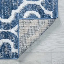 Wyatt Geometric Blue 9 ft. x 12 ft. Indoor Area Rug by Tayse Rugs 13 Wyatt Geometric Blue 9 ft. x 12 ft. Indoor Area Rug by Tayse Rugs -Malibu Wide Plank Shop blue tayse rugs area rugs wyt1706 9x12 4f 1000