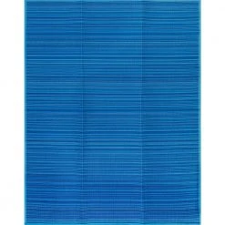 Luna Blue 6 ft. x 9 ft. Stripes Indoor/Outdoor Area Rug by Tayse Rugs