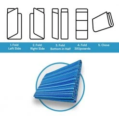 Luna Blue 6 ft. x 9 ft. Stripes Indoor/Outdoor Area Rug by Tayse Rugs -Malibu Wide Plank Shop blue tayse rugs outdoor rugs lna1006 6x9 76 1000