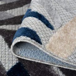 Oasis Floral Blue 5 ft. x 7 ft. Indoor/Outdoor Area Rug by Tayse Rugs -Malibu Wide Plank Shop blue tayse rugs outdoor rugs oas1006 5x7 1f 1000