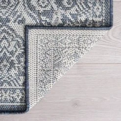 Vista Floral Blue 5 ft. x 7 ft. Indoor/Outdoor Area Rug by Tayse Rugs 13 Vista Floral Blue 5 ft. x 7 ft. Indoor/Outdoor Area Rug by Tayse Rugs -Malibu Wide Plank Shop blue tayse rugs outdoor rugs vis1206 5x7 4f 1000