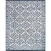 Vista Floral Blue 5 ft. x 7 ft. Indoor/Outdoor Area Rug by Tayse Rugs 1 Vista Floral Blue 5 ft. x 7 ft. Indoor/Outdoor Area Rug by Tayse Rugs -Malibu Wide Plank Shop blue tayse rugs outdoor rugs vis1206 5x7 64 1000