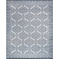 Vista Floral Blue 5 ft. x 7 ft. Indoor/Outdoor Area Rug by Tayse Rugs