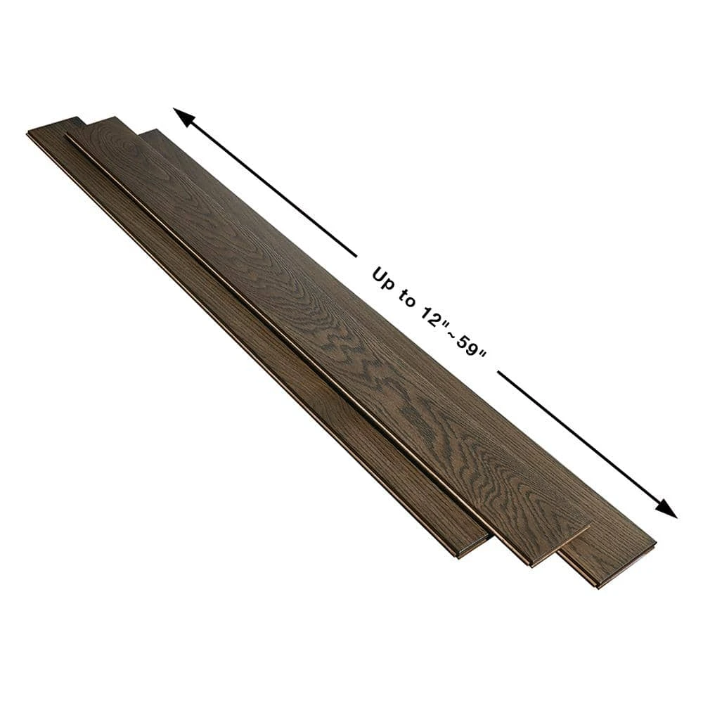 French Oak Boca Raton 3/4 in. Thick x 5 in. Wide x Varying Length Solid Hardwood Flooring (22.60 sq. ft./case) by Malibu Wide Plank 5 French Oak Boca Raton 3/4 in. Thick x 5 in. Wide x Varying Length Solid Hardwood Flooring (22.60 sq. ft./case) by Malibu Wide Plank - Image 3