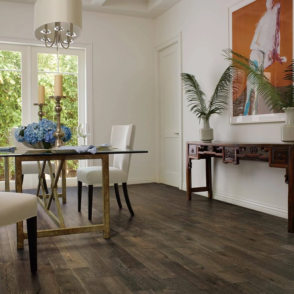 French Oak Boca Raton 3/4 in. Thick x 5 in. Wide x Varying Length Solid Hardwood Flooring (22.60 sq. ft./case) by Malibu Wide Plank 4 French Oak Boca Raton 3/4 in. Thick x 5 in. Wide x Varying Length Solid Hardwood Flooring (22.60 sq. ft./case) by Malibu Wide Plank - Image 2