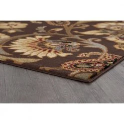 Elegance Brown 8 ft. x 10 ft. Transitional Area Rug by Tayse Rugs -Malibu Wide Plank Shop brown tayse rugs area rugs elg5328 8x10 1f 1000