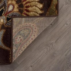 Elegance Brown 8 ft. x 10 ft. Transitional Area Rug by Tayse Rugs -Malibu Wide Plank Shop brown tayse rugs area rugs elg5328 8x10 44 1000