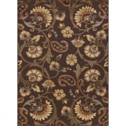 Elegance Brown 8 ft. x 10 ft. Transitional Area Rug by Tayse Rugs