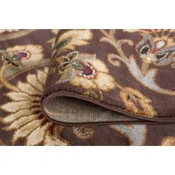 Elegance Brown 8 ft. x 10 ft. Transitional Area Rug by Tayse Rugs -Malibu Wide Plank Shop brown tayse rugs area rugs elg5328 8x10 fa 1000