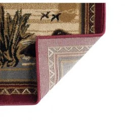 Nature Red 5 ft. x 7 ft. Lodge Area Rug by Tayse Rugs 14 Nature Red 5 ft. x 7 ft. Lodge Area Rug by Tayse Rugs -Malibu Wide Plank Shop brown tayse rugs area rugs ntr6550 5x8 1d 1000
