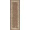 Eco Greek Key Brown 3 ft. x 10 ft. Indoor/Outdoor Runner Rug by Tayse Rugs -Malibu Wide Plank Shop brown tayse rugs outdoor rugs eco1003 3x10 64 1000