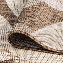 Eco Floral Brown 3 ft. x 10 ft. Indoor/Outdoor Runner Rug by Tayse Rugs 13 Eco Floral Brown 3 ft. x 10 ft. Indoor/Outdoor Runner Rug by Tayse Rugs -Malibu Wide Plank Shop brown tayse rugs outdoor rugs eco1703 3x10 1f 1000