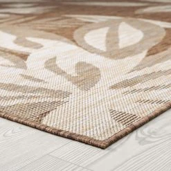 Eco Floral Brown 3 ft. x 10 ft. Indoor/Outdoor Runner Rug by Tayse Rugs 11 Eco Floral Brown 3 ft. x 10 ft. Indoor/Outdoor Runner Rug by Tayse Rugs -Malibu Wide Plank Shop brown tayse rugs outdoor rugs eco1703 3x10 c3 1000