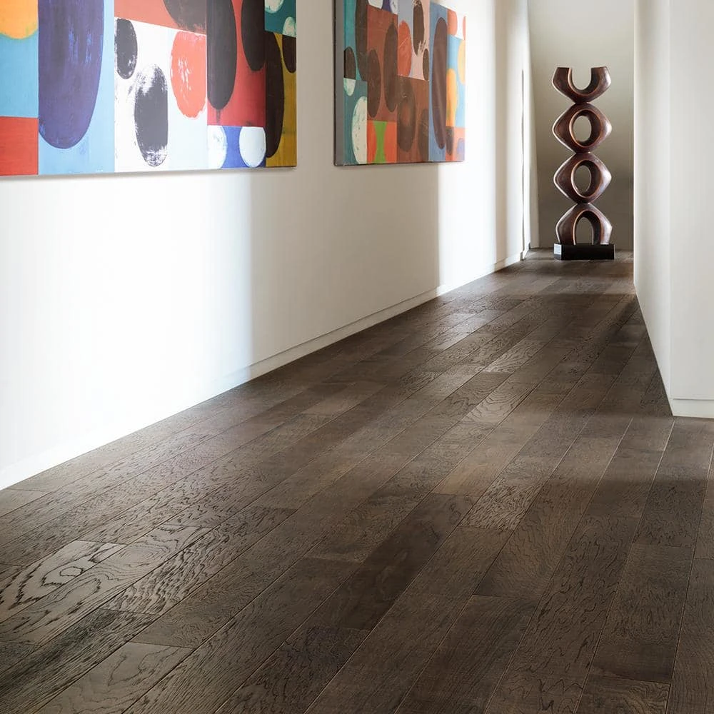 Hickory Cabrillo 1/2 in. Thick x 6 1/2 in. Wide x Varying Length Engineered Hardwood Flooring (20.35 sq. ft./case) by Malibu Wide Plank 4 Hickory Cabrillo 1/2 in. Thick x 6 1/2 in. Wide x Varying Length Engineered Hardwood Flooring (20.35 sq. ft./case) by Malibu Wide Plank - Image 2