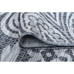 Veranda Floral Charcoal 8 ft. x 10 ft. Indoor/Outdoor Area Rug by Tayse Rugs -Malibu Wide Plank Shop charcoal tayse rugs outdoor rugs vnd2618 8x10 1f 1000