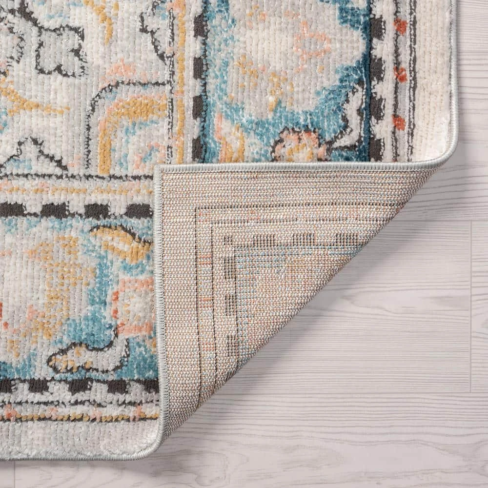 Anabel Medallion Cream 8 ft. x 10 ft. Indoor Area Rug by Tayse Rugs 6 Anabel Medallion Cream 8 ft. x 10 ft. Indoor Area Rug by Tayse Rugs - Image 4