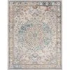Anabel Medallion Cream 8 ft. x 10 ft. Indoor Area Rug by Tayse Rugs