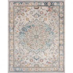 Anabel Medallion Cream 8 ft. x 10 ft. Indoor Area Rug by Tayse Rugs