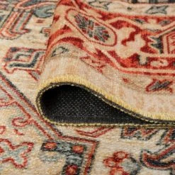 Antiquity Oriental Cream 5 ft. x 8 ft. Machine Washable Indoor Area Rug by Tayse Rugs 14 Antiquity Oriental Cream 5 ft. x 8 ft. Machine Washable Indoor Area Rug by Tayse Rugs -Malibu Wide Plank Shop cream tayse rugs area rugs aqy1017 5x8 1f 1000